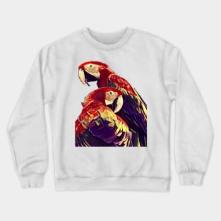 Scarlet Macaws Crewneck Sweatshirt